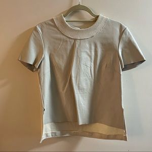 Nicole Miller Leather T-Shirt